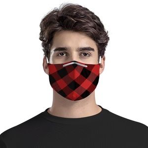 Buffalo Plaid  Face Mask with PM 2.5 filter